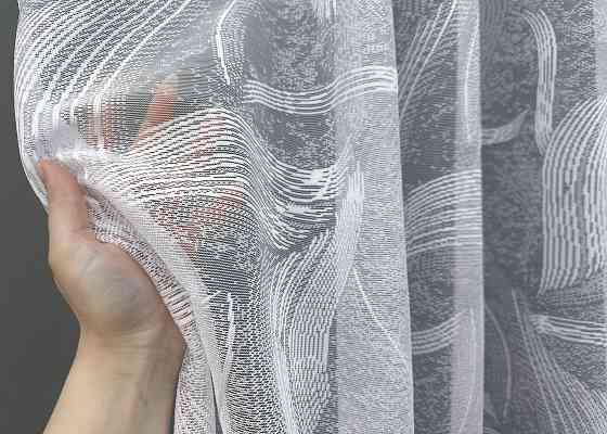 Тюль VR-Textil 1594т Жакард Білий 250х225 см (42-0848) Київ