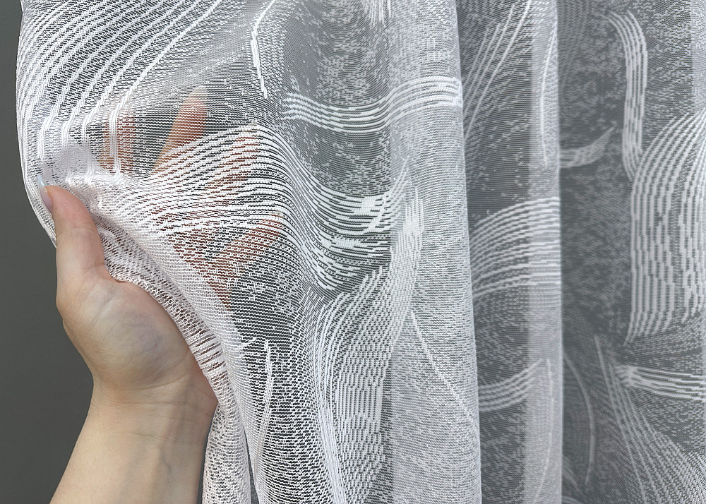 Тюль VR-Textil 1594т Жакард Білий 250х225 см (42-0848) Київ - фото 4