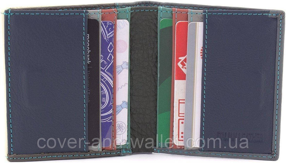Компактный женский кожаный кошелек с монетницей белого цвета ST Leather Киев - изображение 7