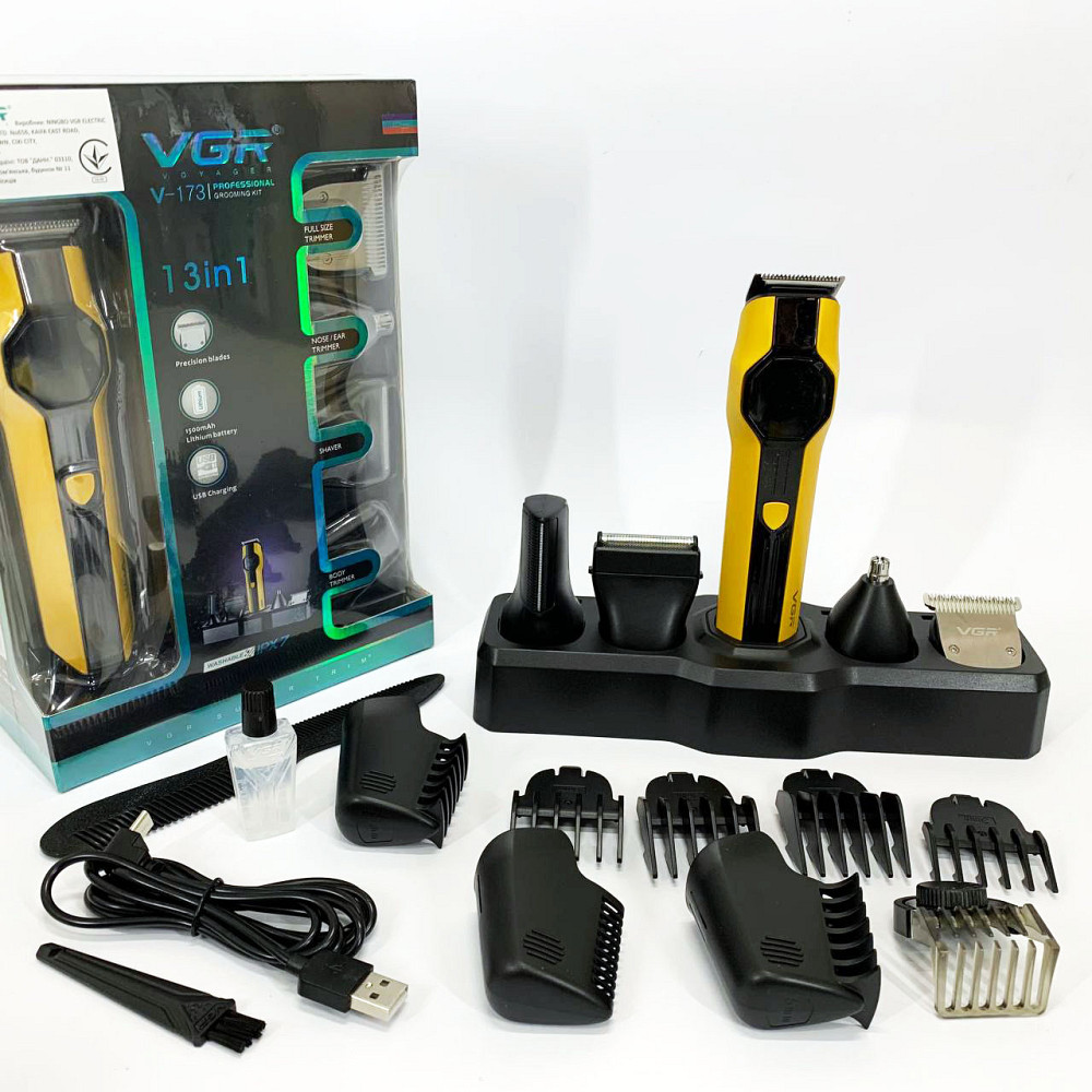 Аккумуляторная универсальная машинка для стрижки, Триммер для самостоятельной стрижки волос KG-32 Львов - изображение 5