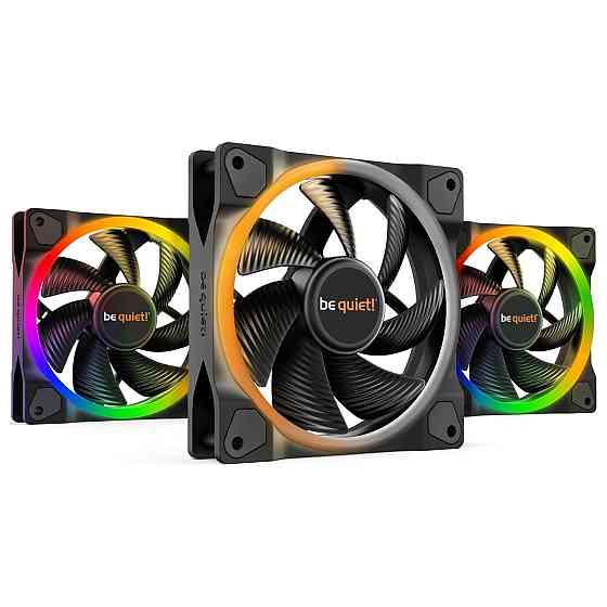 Вентилятор be quiet! Light Wings 120mm PWM 3-Pack Black (BL076) ( 21588 ) Харьков
