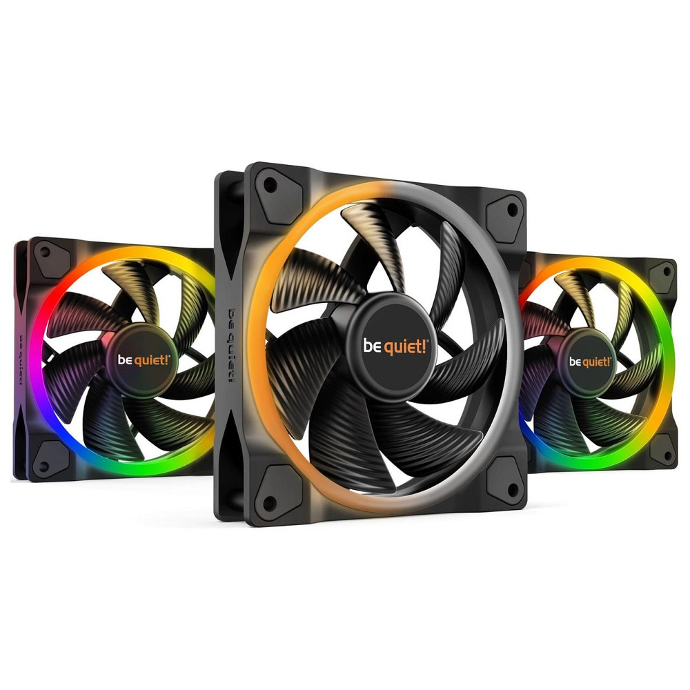 Вентилятор be quiet! Light Wings 120mm PWM 3-Pack Black (BL076) ( 21588 ) Харьков - изображение 1