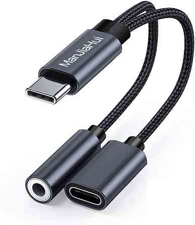 Кабель перехідник 2 в 1 USB‑C 3.5 мм + зарядка Луцк