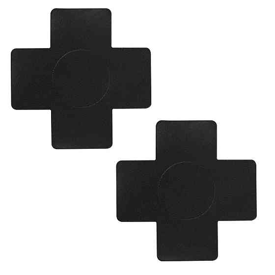 Наліпки на груди Хрест one size чорний Київ