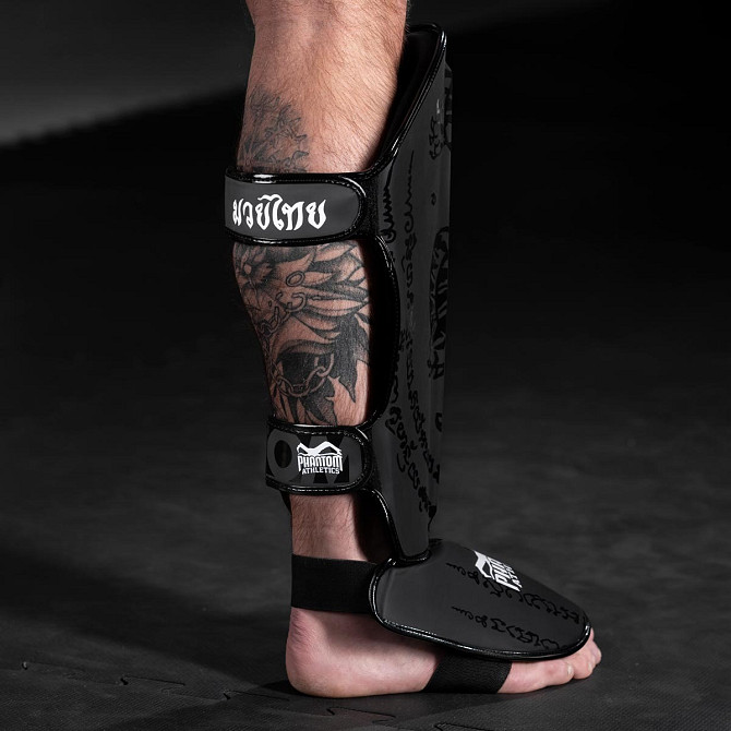 Захист гомілки та стопи Phantom Muay Thai Black L/XL Кам'янське - фото 5