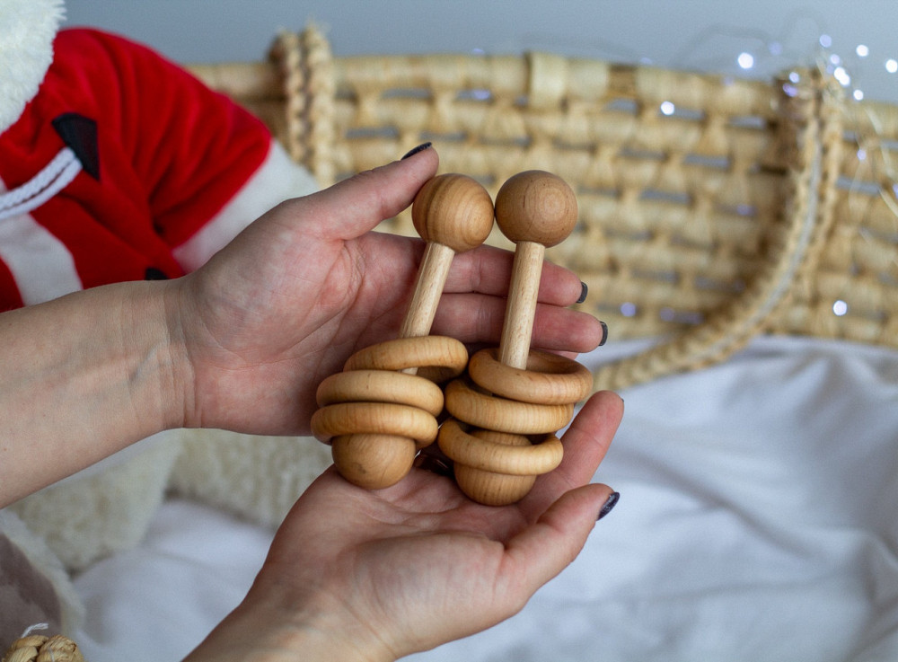 Дерев'яне дитяче брязкальце WooolyWool Київ - фото 5