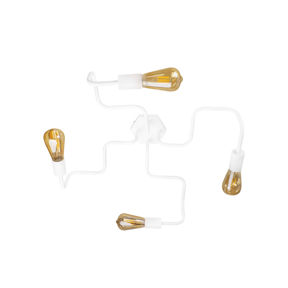 Потолочная люстра паук лофт белая 4 лампы Laminari NL 5526-4 W Одесса - изображение 3