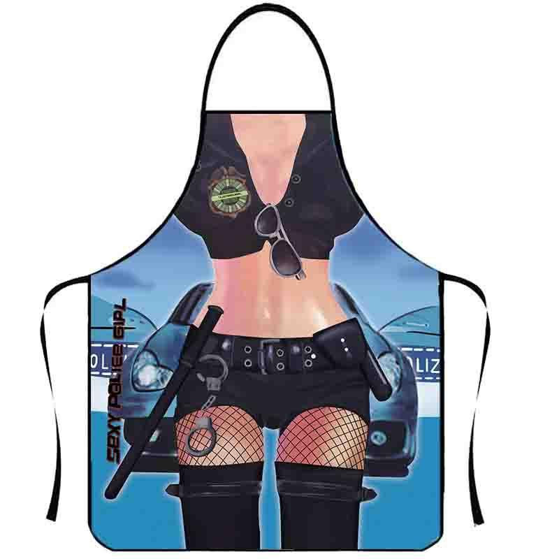 Фартух з приколом жінка поліцейська 70 на 55 см різнобарвний Київ - фото 1