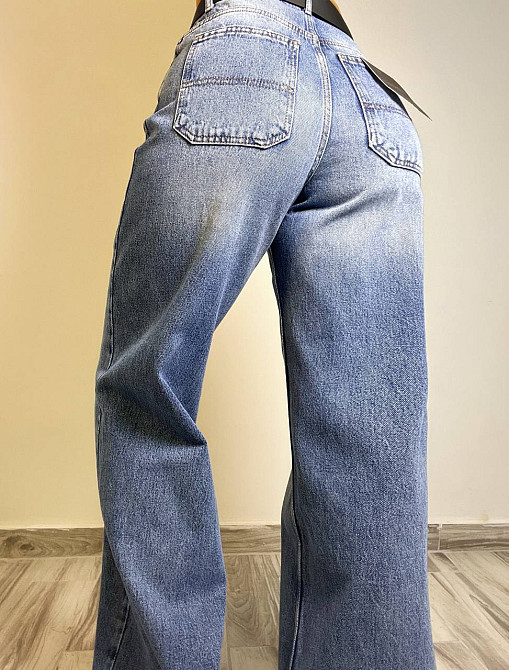 Джинсы женские Envy Rose 5391 WIDE BAGGY свободный крой широкие от бедра с ремнем высокая посадка светло-синие, светло-синий, 29, 29, 86 см, 115 см Киев - изображение 12