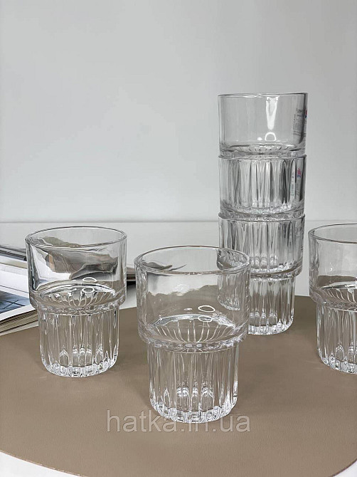 Набір склянок OLens "Сеньйора" 330 мл 6 шт. прозоре скло для дому та ресторанів 102-833 Київ - фото 3