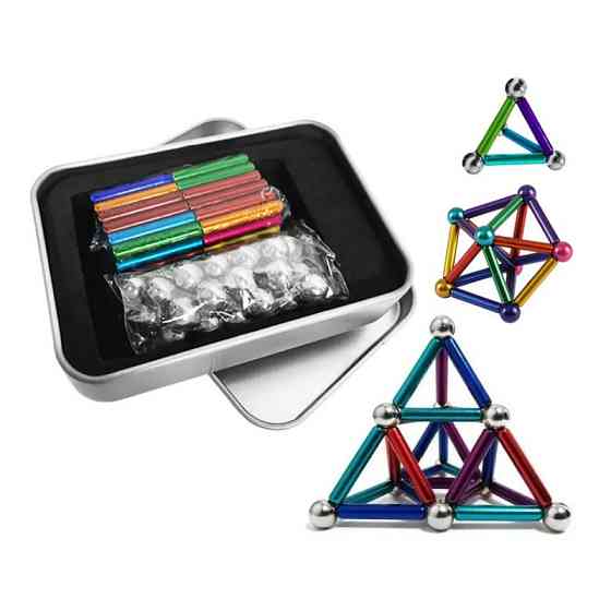 Магнітний конструктор антистрес Magnastix Neo MIX COLOR Одеса