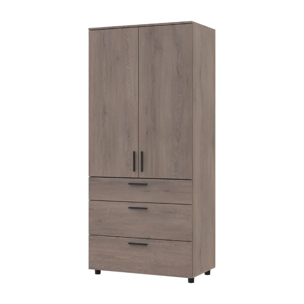 Шафа для одягу Doros Торн Кремона Канноло 2 ДСП/3Ш (штанга) 90х51.6х200 (DRS-012017) Дніпро - фото 3