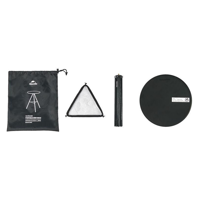 Розкладний круглий стіл Naturehike CNH22JU035 алюміній (Чорний) розмір L Вінниця - фото 3