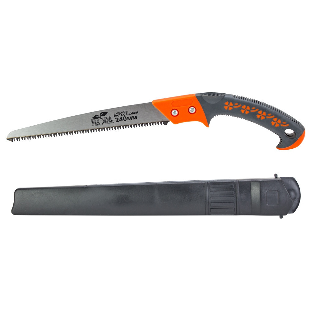 Пила садовая прямая 240мм 7TPI с чехлом FLORA (5023314) Киев - изображение 1