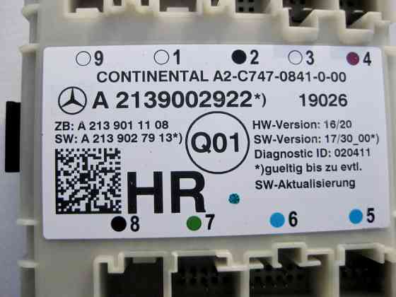 Mercedes-Benz  A2139002922 Блок керування задніх правих дверей C-Class W205 E-Class W213 Одесса