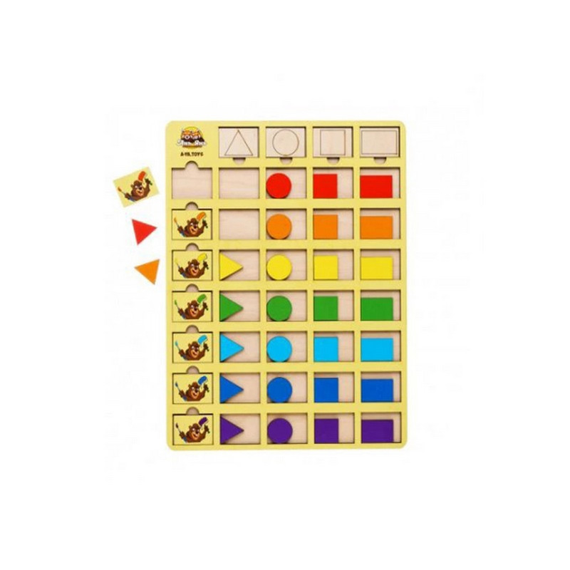 Деревянный пазл-вкладыш 