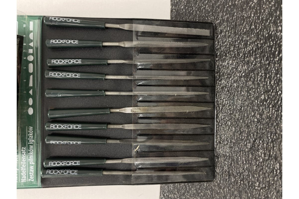 Набір надфілів різнопрофільних 10пр. (L-140мм, Ø3мм) RockForce RF-6163 Одеса - фото 6