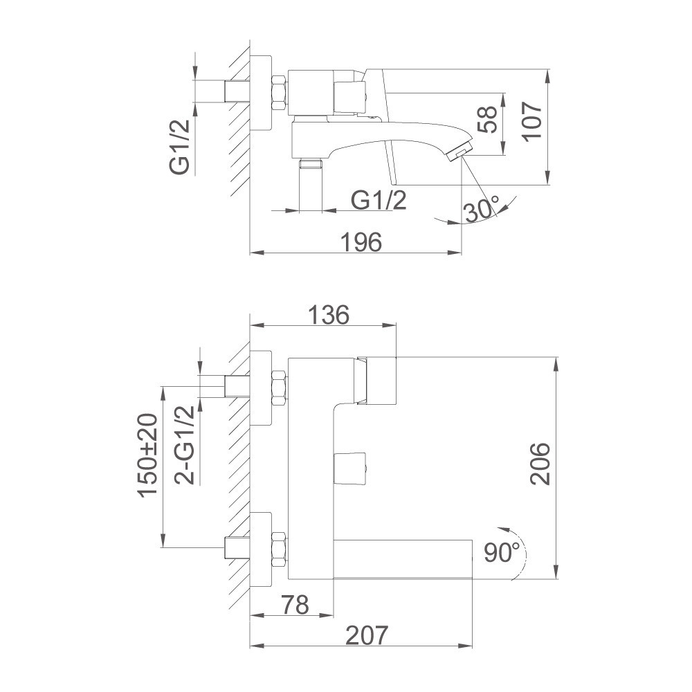 Змішувач для ванни FRAP F3276-3 з душовим гарнітуром, золотий сатин Київ - фото 10