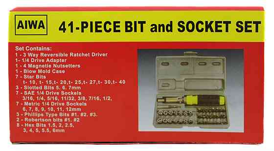 Набір інструментів викрутка + біти + головки / AIWA малий Дніпро