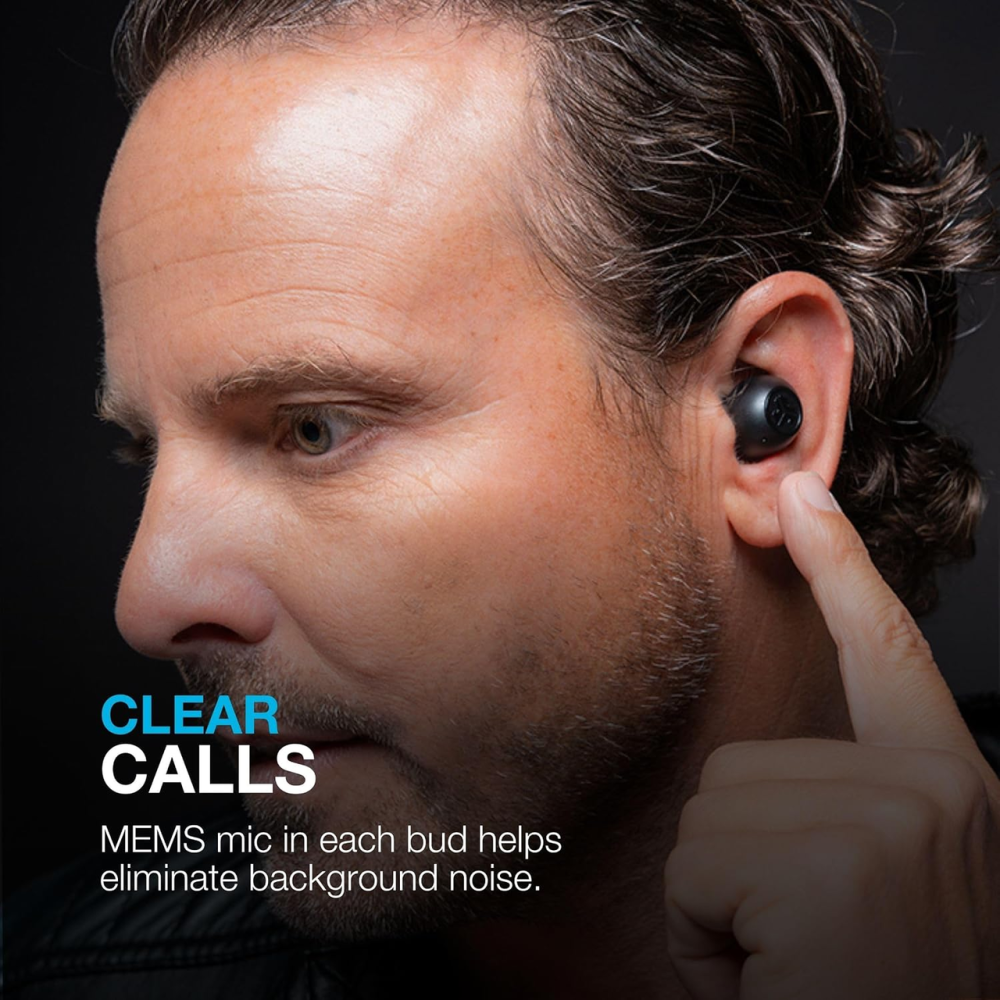 Бездротові навушники JLab Go Pop ANC TWS, Bluetooth 5.3, активне шумозаглушення ANC, Multipoint, мікрофон, чорні Київ - фото 8