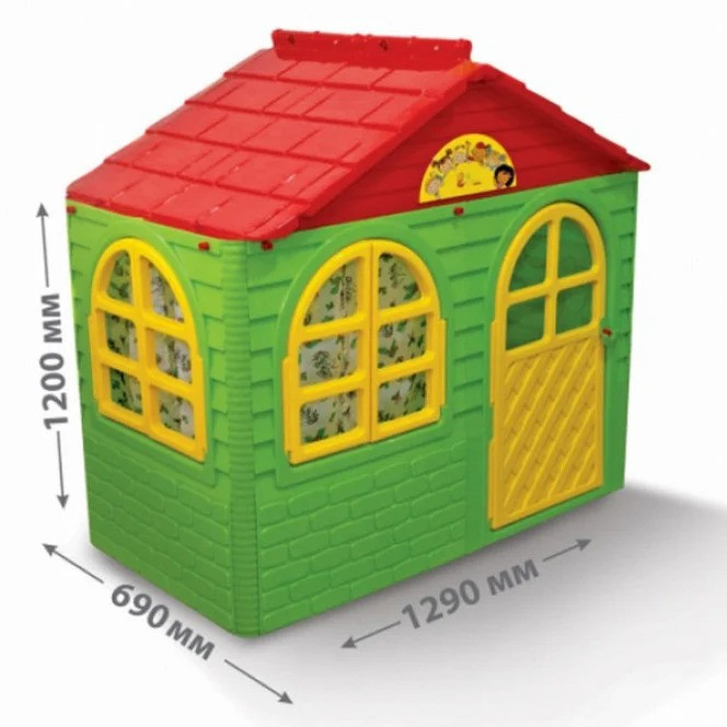 Дитячий ігровий пластиковий будиночок зі шторками Doloni для дітей Київ - фото 2