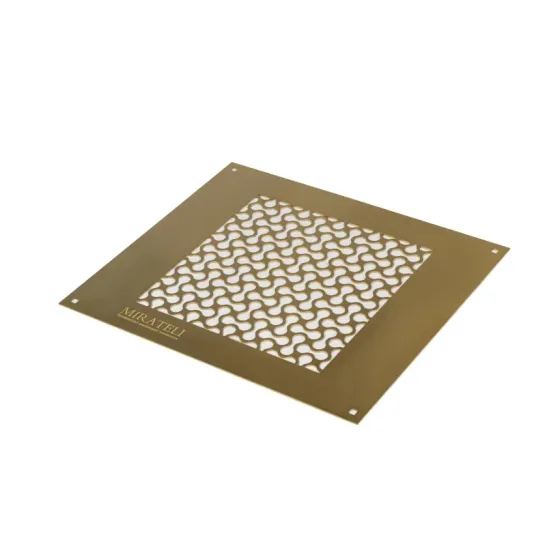 Решетка из нержавеющей стали золото к вытяжкам Mirateli Киев