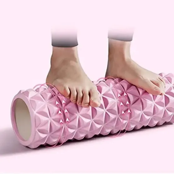 Масажний валик Роллер WCG K2(p) рожевий Блоки та ролики для йоги Київ