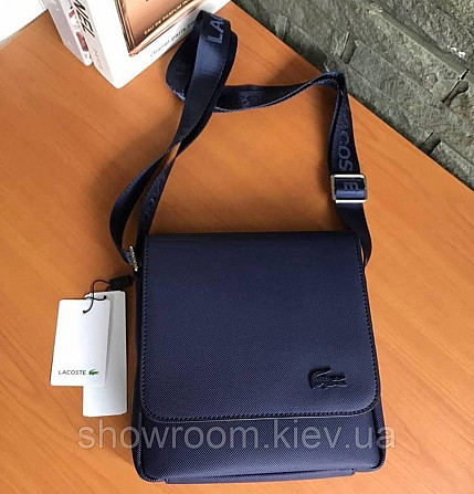 Чоловіча сумка Lacoste (2027) синя Київ - фото 2