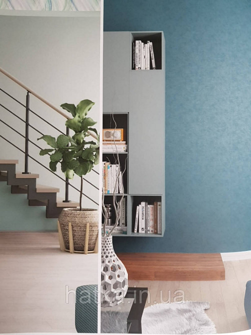 Шпалери вінілові на флізелін гарячого тиснення Marburg Shades однотонні світло бежеві Київ - фото 1