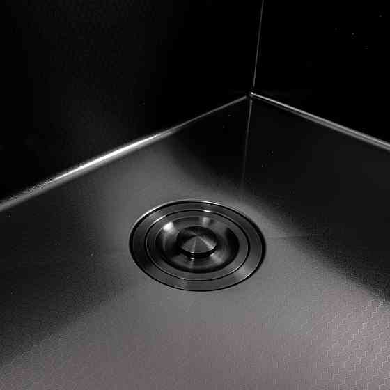 Кухонна мийка 60*50 PVD чорна VALESO Handmade DECOR (3,0/0,8) Коломыя