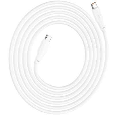 Дата кабель USB-C to USB-C 1.0m 100W TPE X93 white HOCO (6931474790712) Винница