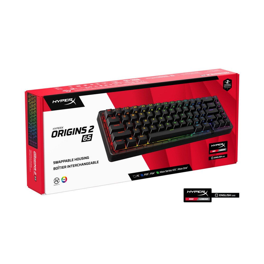 Клавіатура HyperX Origins 2 65 HX Red USB Black (B4QS3AA) ( 28354 ) Харьков - изображение 8