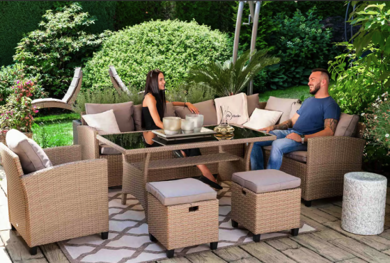 Набір садових меблів Di Volio ROSSANO Бежевий/Світло-сірий Киев