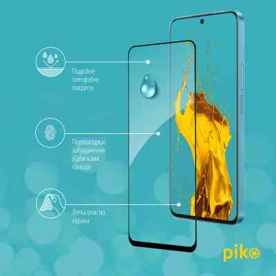 Стекло защитное Piko Full Glue Honor X8A Black (1283126591167) Винница