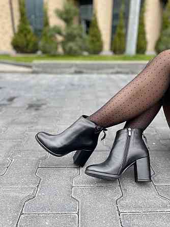 Stepter Черевики жіночі STEPTER чорні натуральна шкіра каблук 8 см 36/40 (6407) Коломия