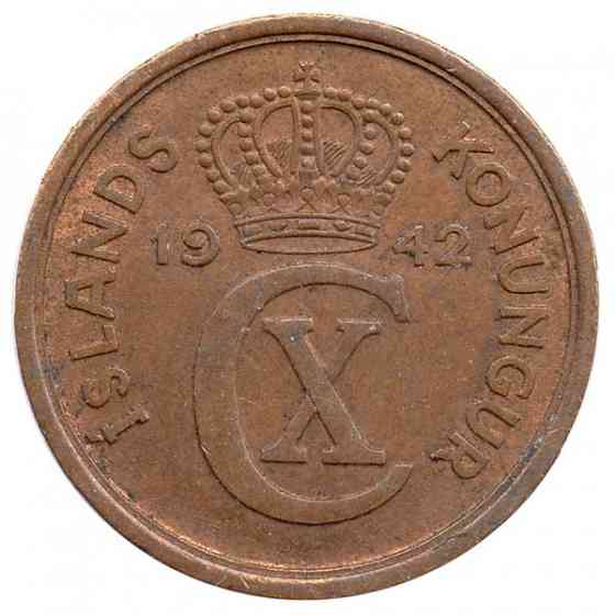 Ісландія 1942 рiк 2 аурар. Полтава