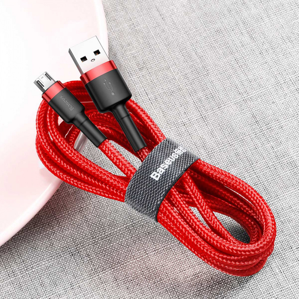 Кабель Baseus Cafule Micro USB 1.5A 2м красный/черный Львов - изображение 3