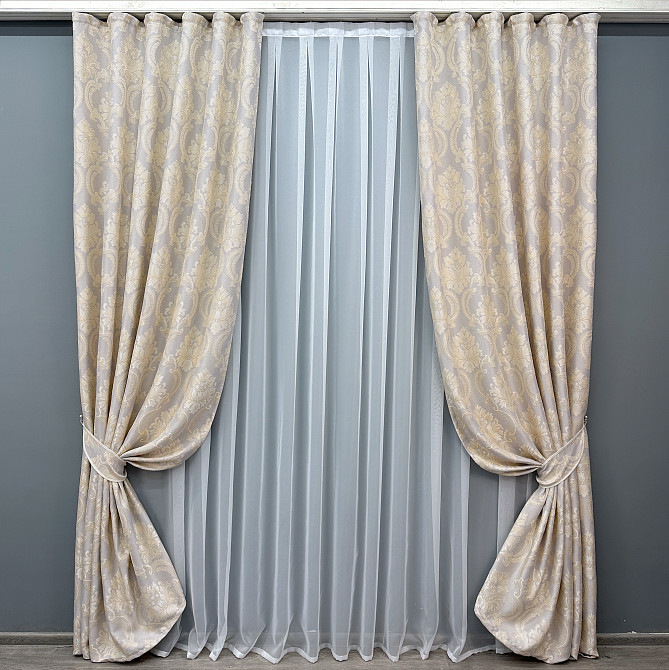 Шторная ткань, лен, коллекция 