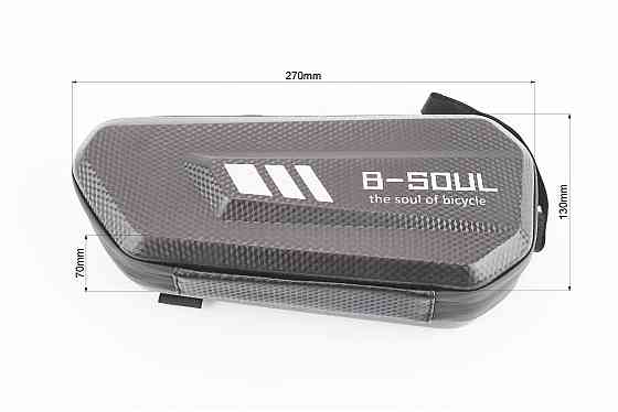 Сумка під раму (жорсткий чохол), кріпл. на липучці, "карбон" Київ