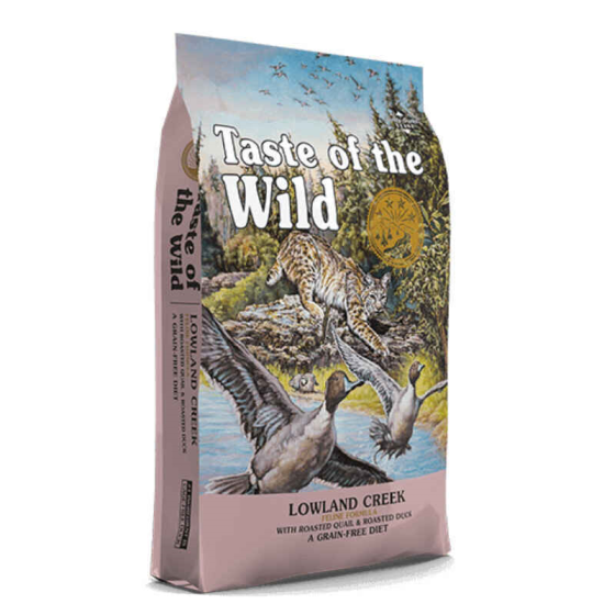 Taste of the Wild Lowland Creek Feline Formula (Тейст оф зе Вайлд) сухий корм для котів з перепелом і качкою Запоріжжя