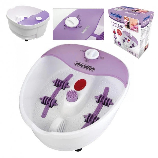 Гидромассажная ванночка Mesko MS 2152 массажер для ног + насадки пузырьковый, вибрационный и сухой массаж TW-77 Ивано-Франковск - изображение 1