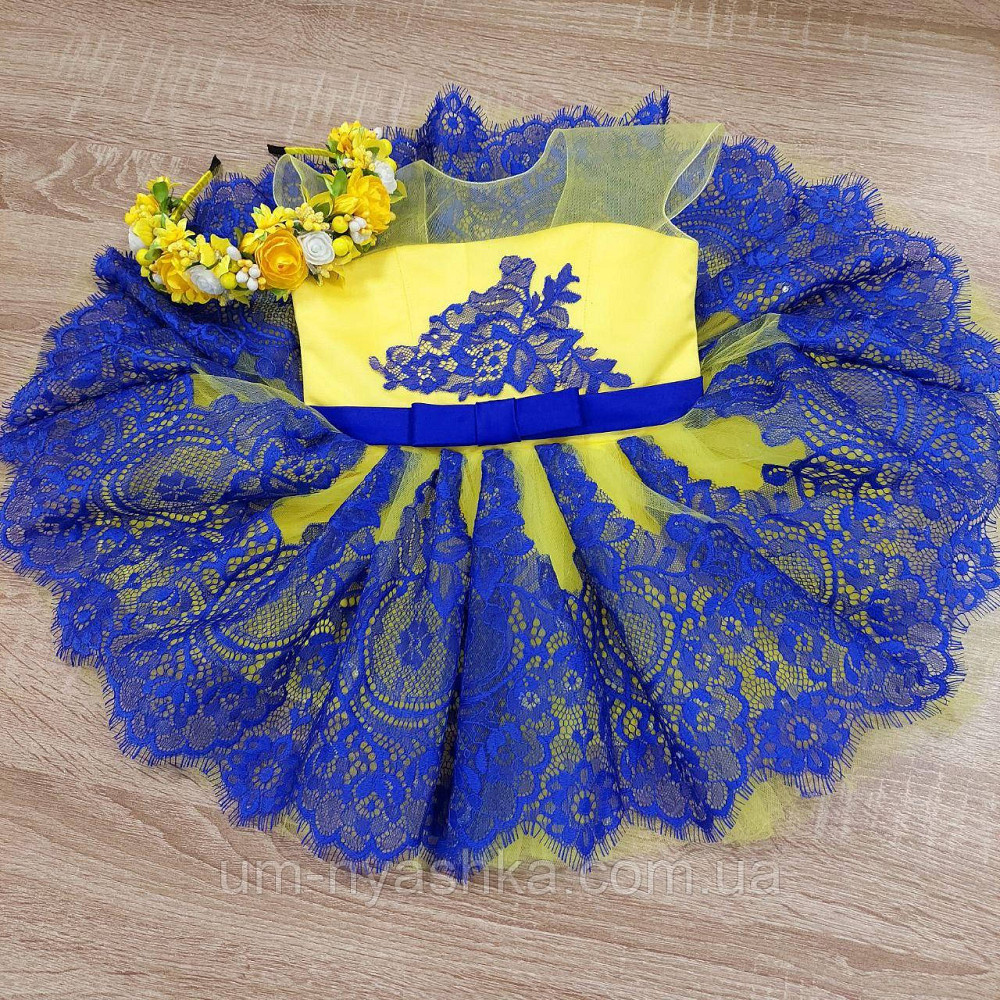 Жовта святкова сукня в патріотичних кольорах Кривой Рог - изображение 9
