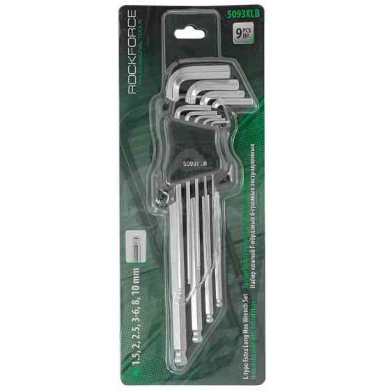 Набір ключів Г-подібних 6-гранних екстра довгих з шаром 9пр. (1.5, 2, 2.5, 3, 4, 5, 6, 8, 10мм)в пла Одеса