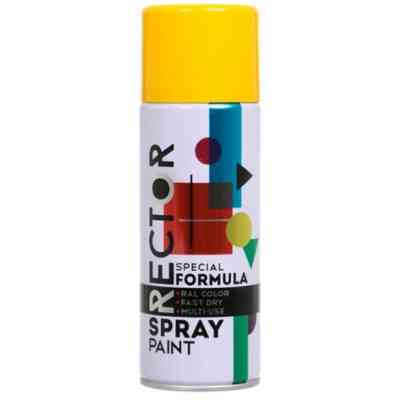 Аерозольна фарба для автомобіля RECTOR універсальна 1023 жовтий, в аер. упаковці 400 мл (000013226) Вінниця