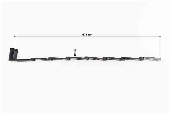 Замок протиугінний секційно-пластиновий 675х28х8мм під ключ, кріплення на раму, T602 Київ
