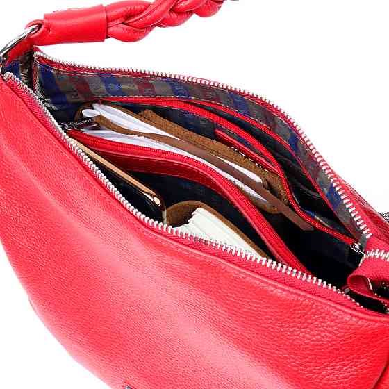 Приваблива сумка жіноча шкіряна Червоний (KARYA) Київ