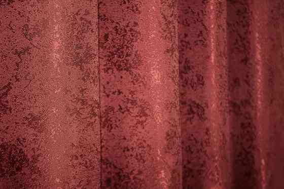 Шторна тканина жакард, колекція "Мармур Al1" колір червоний 1303ш Київ