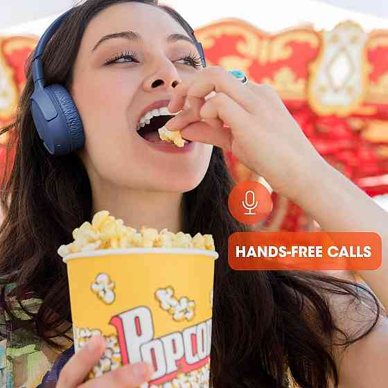 Бездротові Bluetooth навушники JBL накладні, складані, повнорозмірні, басові, компактні, з підтримкою голосових асистентів, чорні Київ