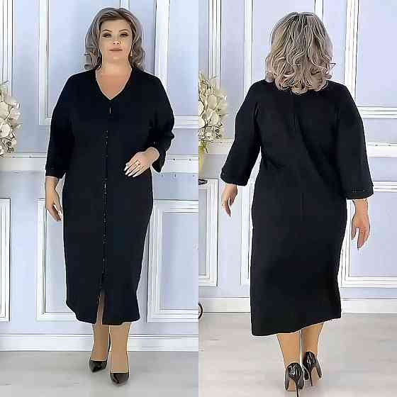 Жіноча святкова сукня батал із камінчиками кріпайвінг 56/58 Одеса