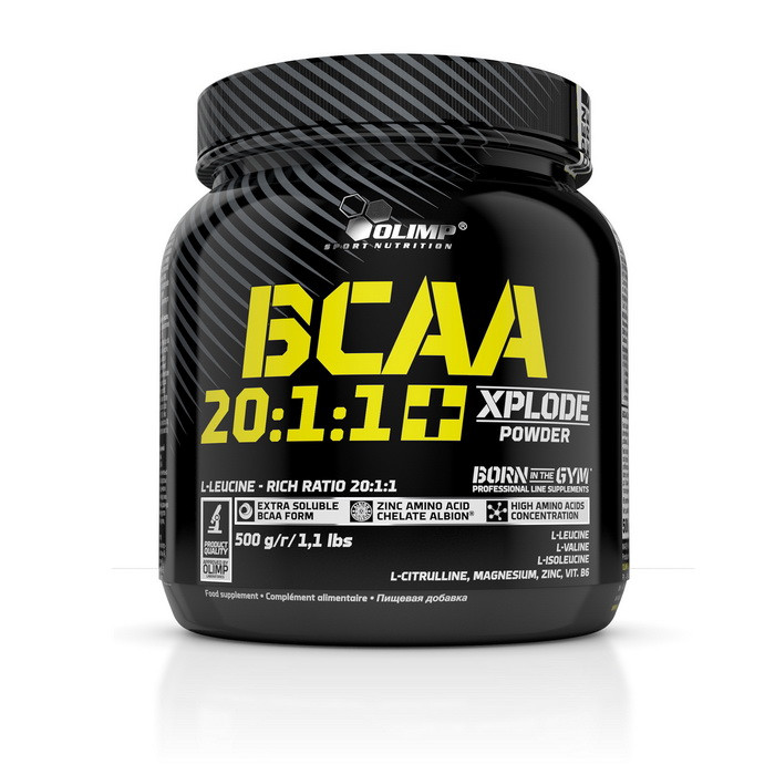 Аминокислоты Olimp BCAA 20:1:1 Xplode Powder 500 г, grapefruit Луцк - изображение 1
